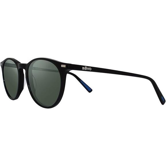 Revo Sierra Polarized Sunglasses RE 1161 01 Gloss Black Smoky Green Japan NEW - Picture 1 of 7